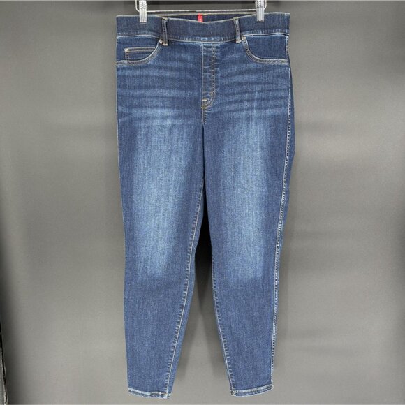 SPANX Pants - Spanx Women's High-Waisted Skinny Denim Leggings Blue Dark Wash